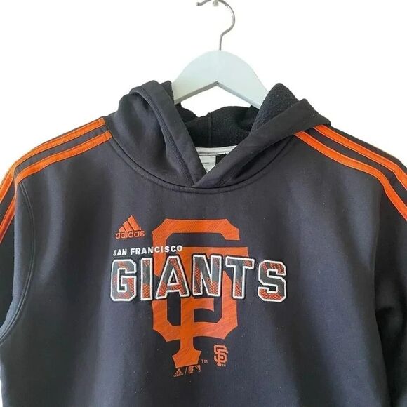 Adidas Climawarm San Francisco Giants Kangaroo Pocket Three Stripes SZ L # 1761 - Picture 3 of 13